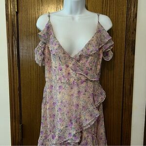 ASTR floral ruffle dress